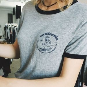 Brandy Melville Jessica Surfer Girl Graphic Tee